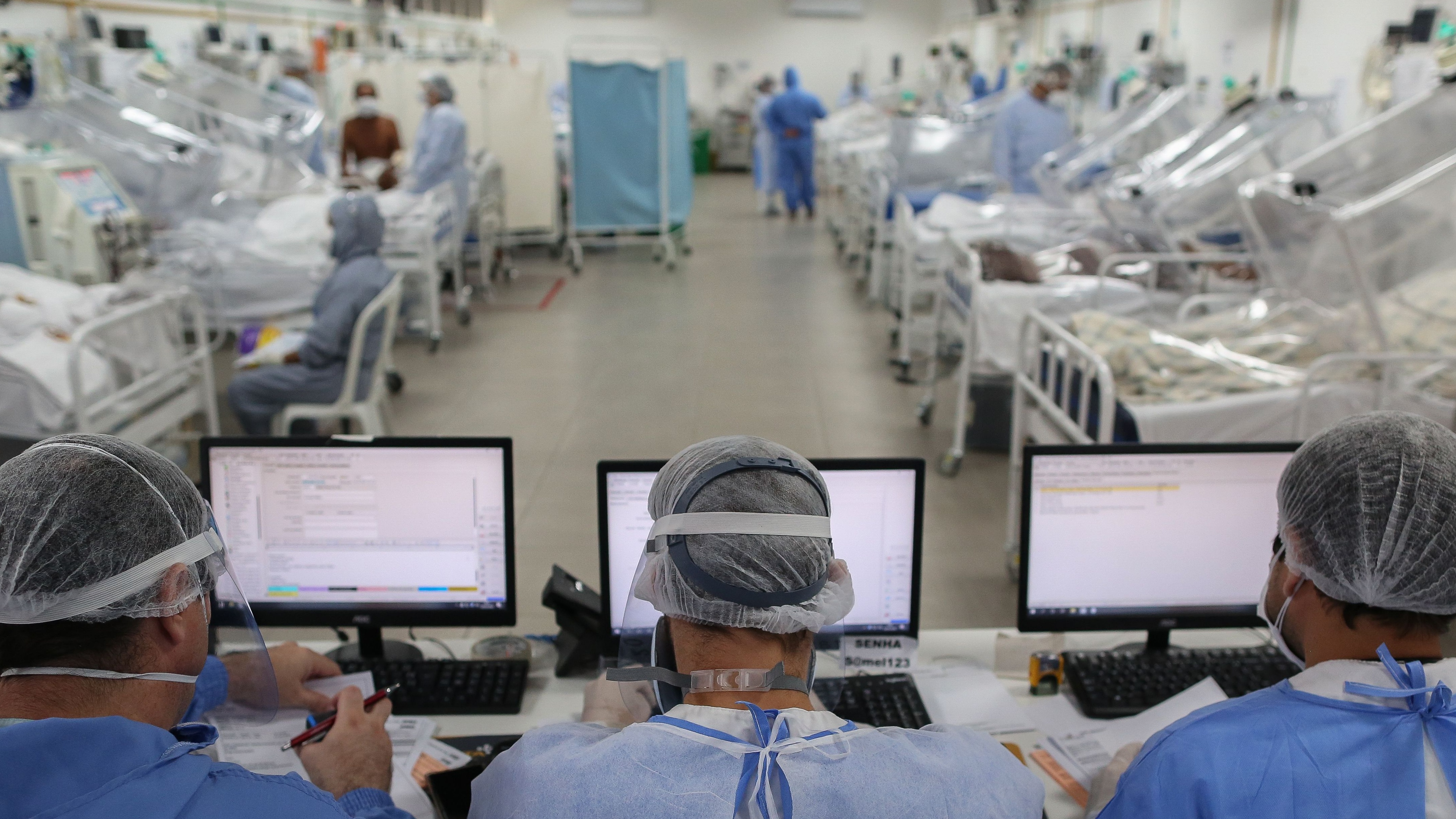 The intensive care unit at Gilberto Novaes Hospital in Manaus, Brazil