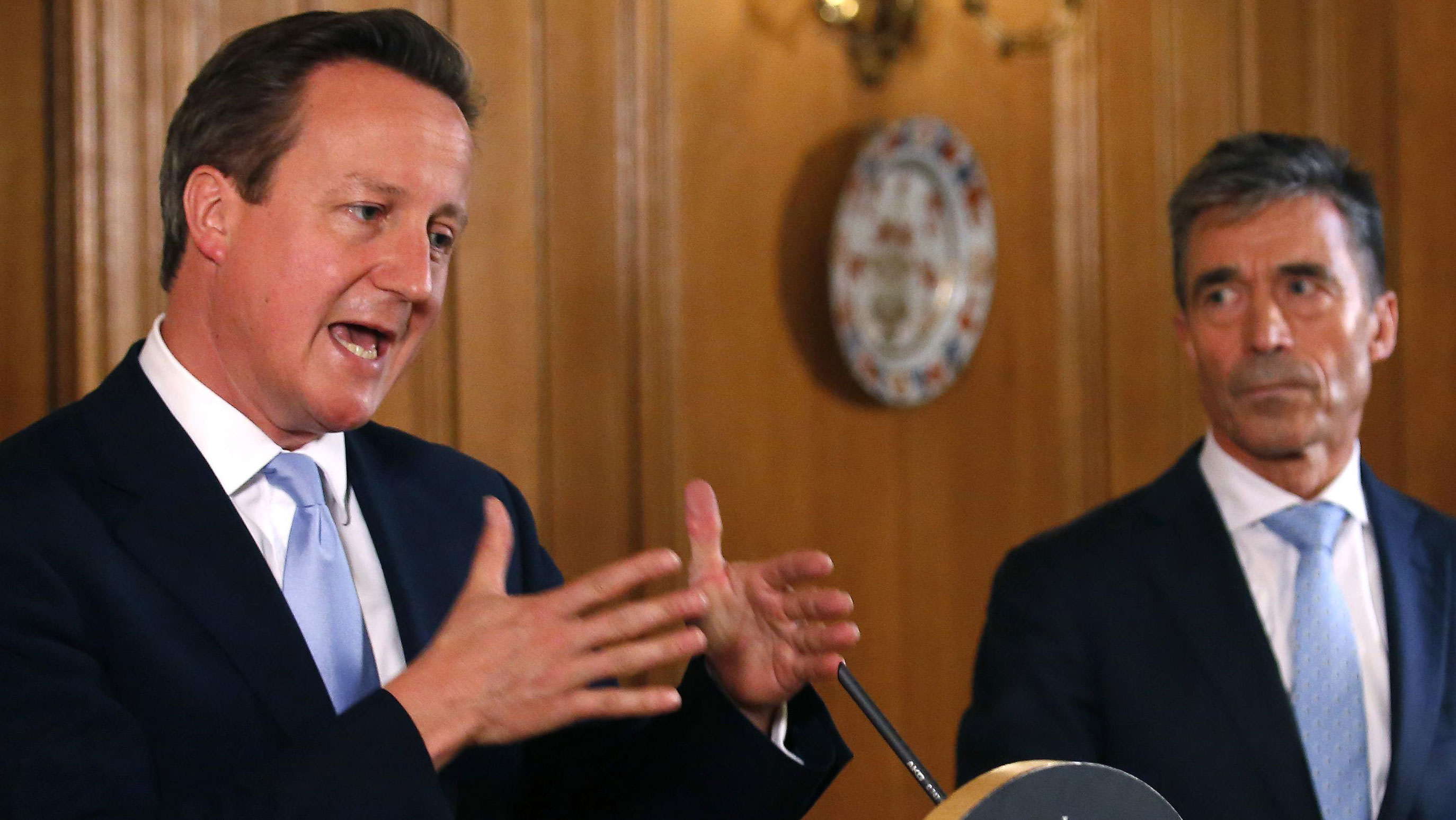 David Cameron and Fogh Rasmussen