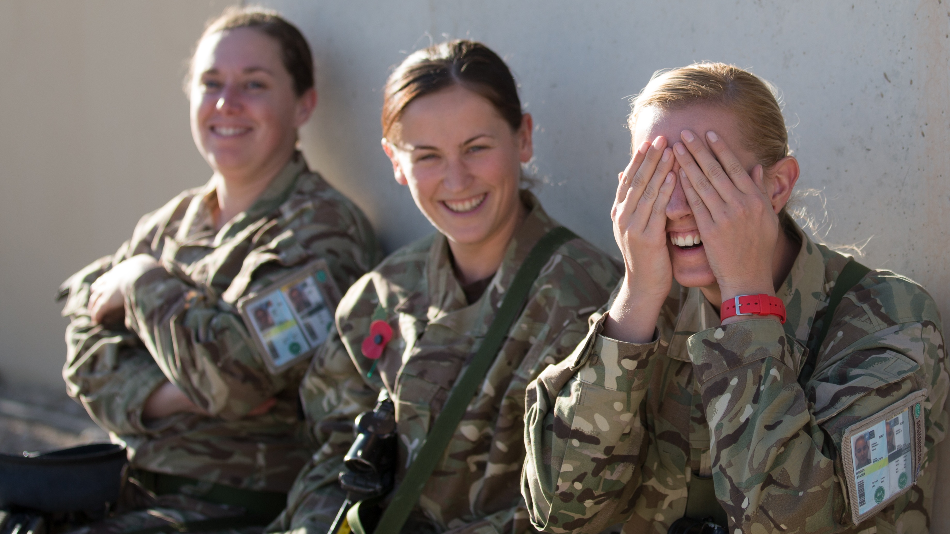 Female members of the 904 Expeditionary Air Wing in Kandahar, Afghanistan