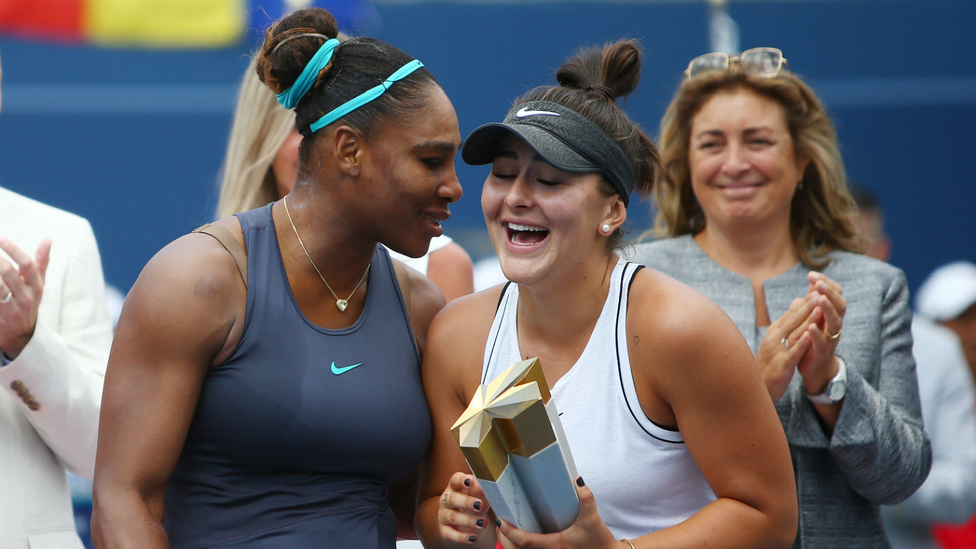 Bianca Andreescu won the Rogers Cup final in August after Serena Williams retired injured