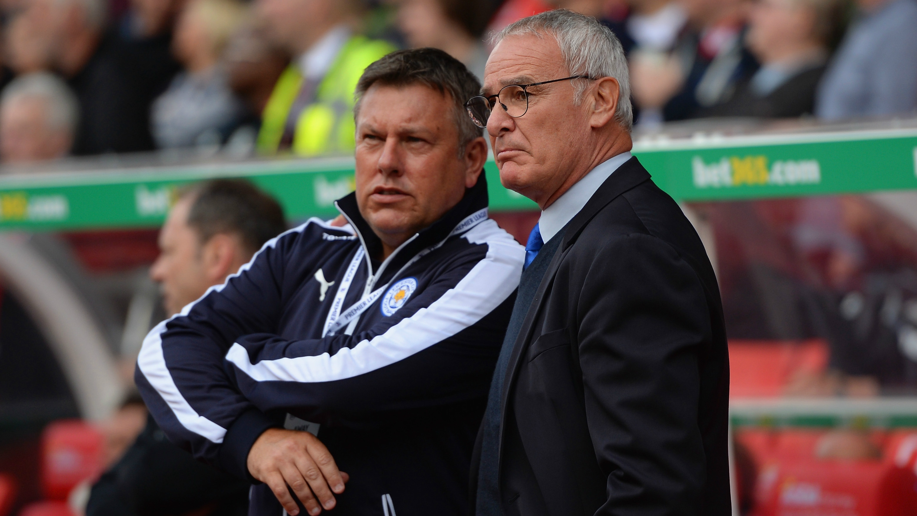 Craig Shakespeare (left), pictures with former boss Claudio Ranieri, could be Leicester City&#039;s next manager