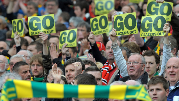 Anti-Glazer protests at Manchester United