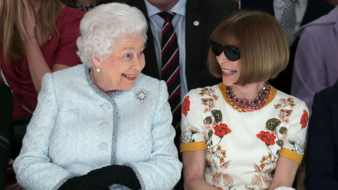 Queen and Anna Wintour