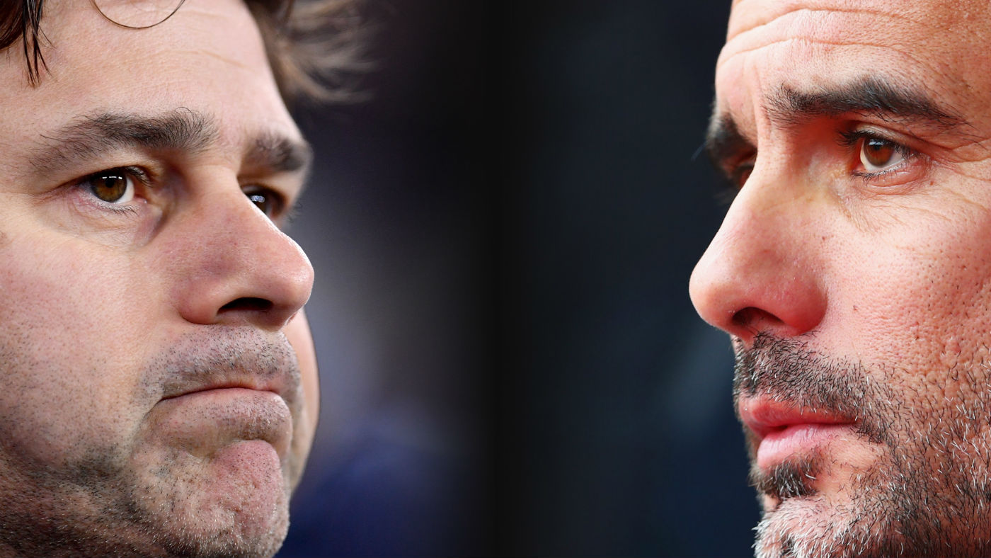 Tottenham Hotspur manager Mauricio Pochettino and Manchester City boss Pep Guardiola 