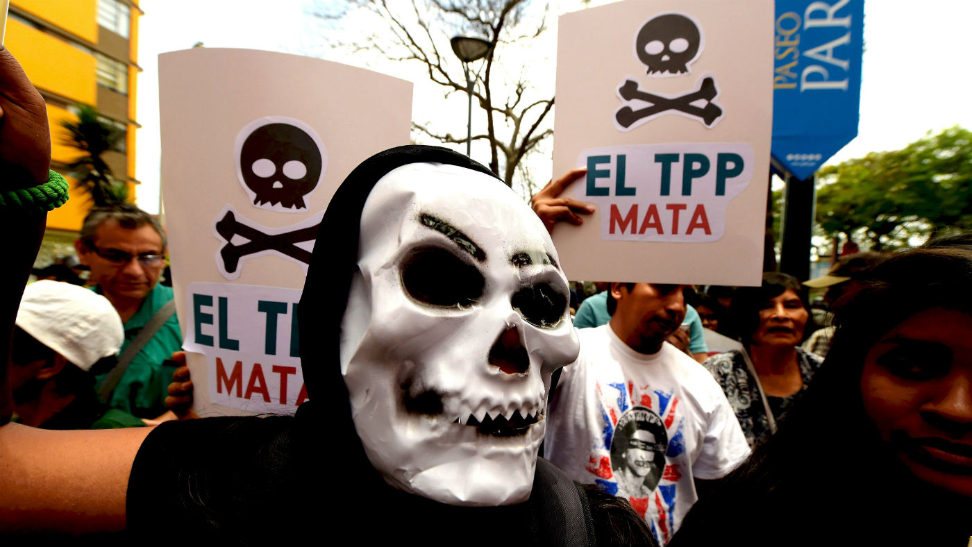Protesters have rallied against the Trans-Pacific Partnership for years