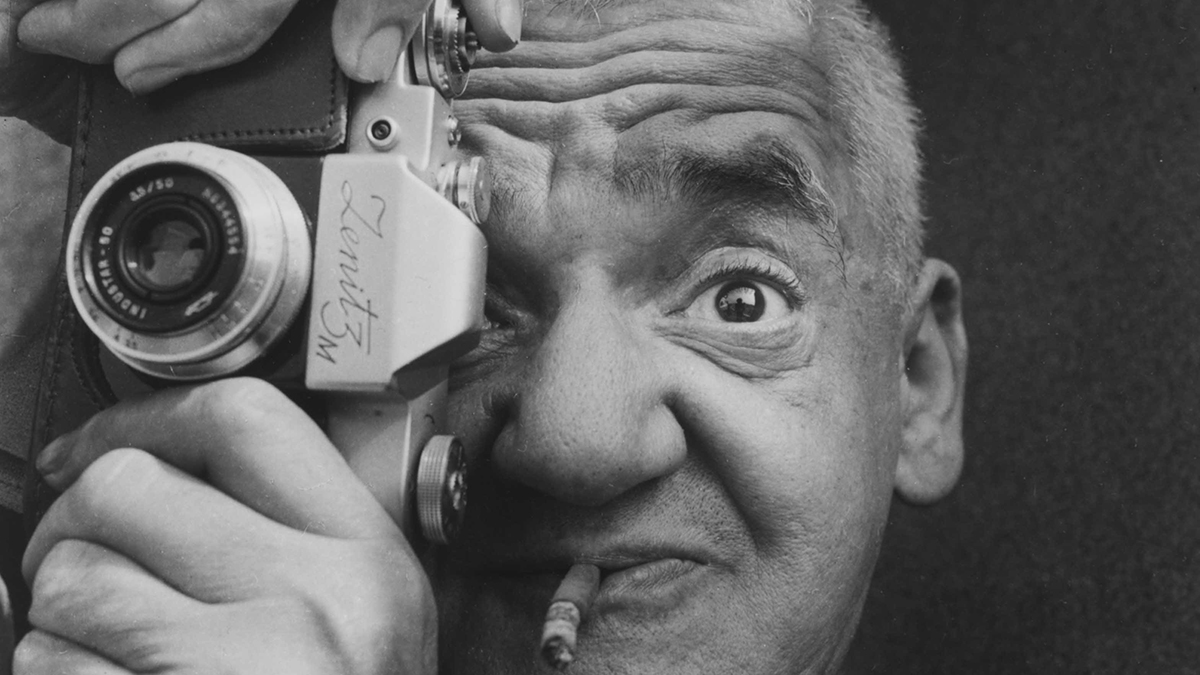E.2879-1995PhotographPortrait of Weegee Photographic portraits (3) of the photographer Weegee, 20th centuryRichard Sadler (1927-)