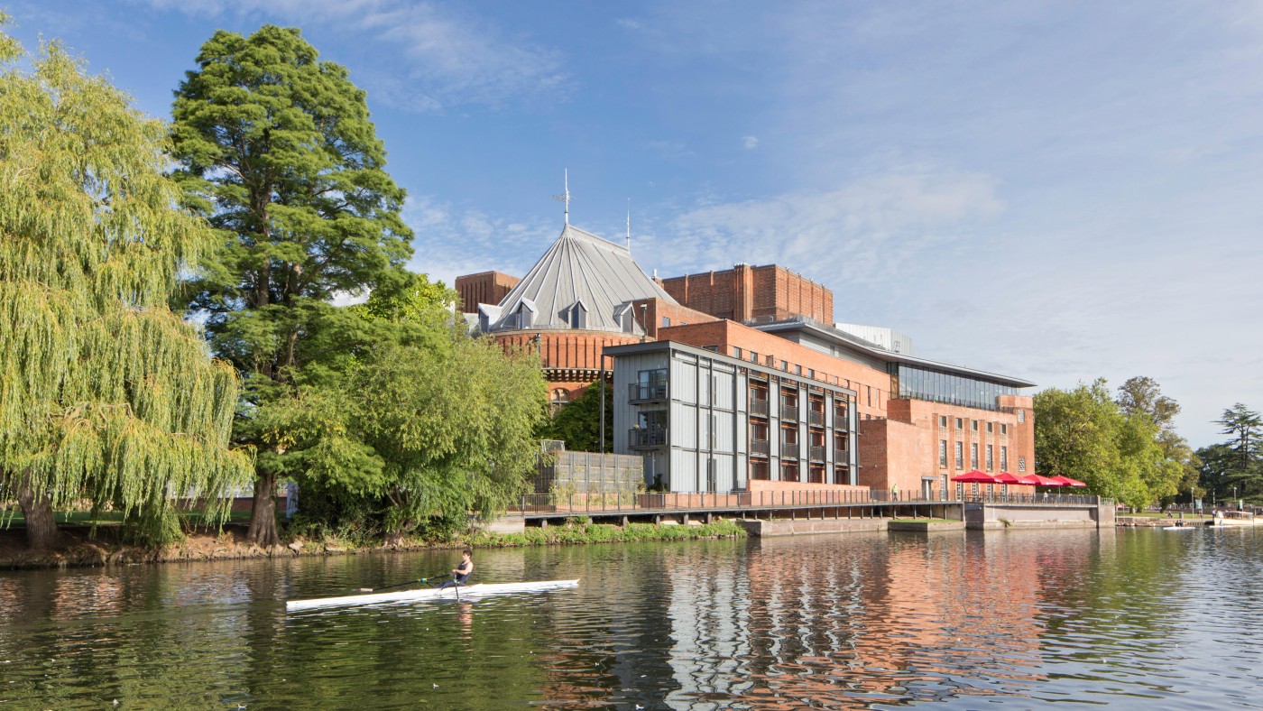 Royal Shakespeare Theater on the River Avon in Stratford-upon-Avon 
