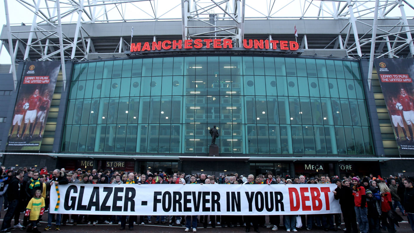 Manchester United fans have protested for years against the Glazer family, the club’s owners 