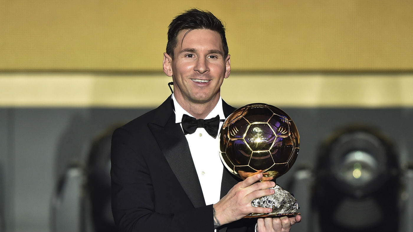 Barcelona star Lionel Messi won the Ballon d’Or in 2015, 2012, 2011, 2010 and 2009 