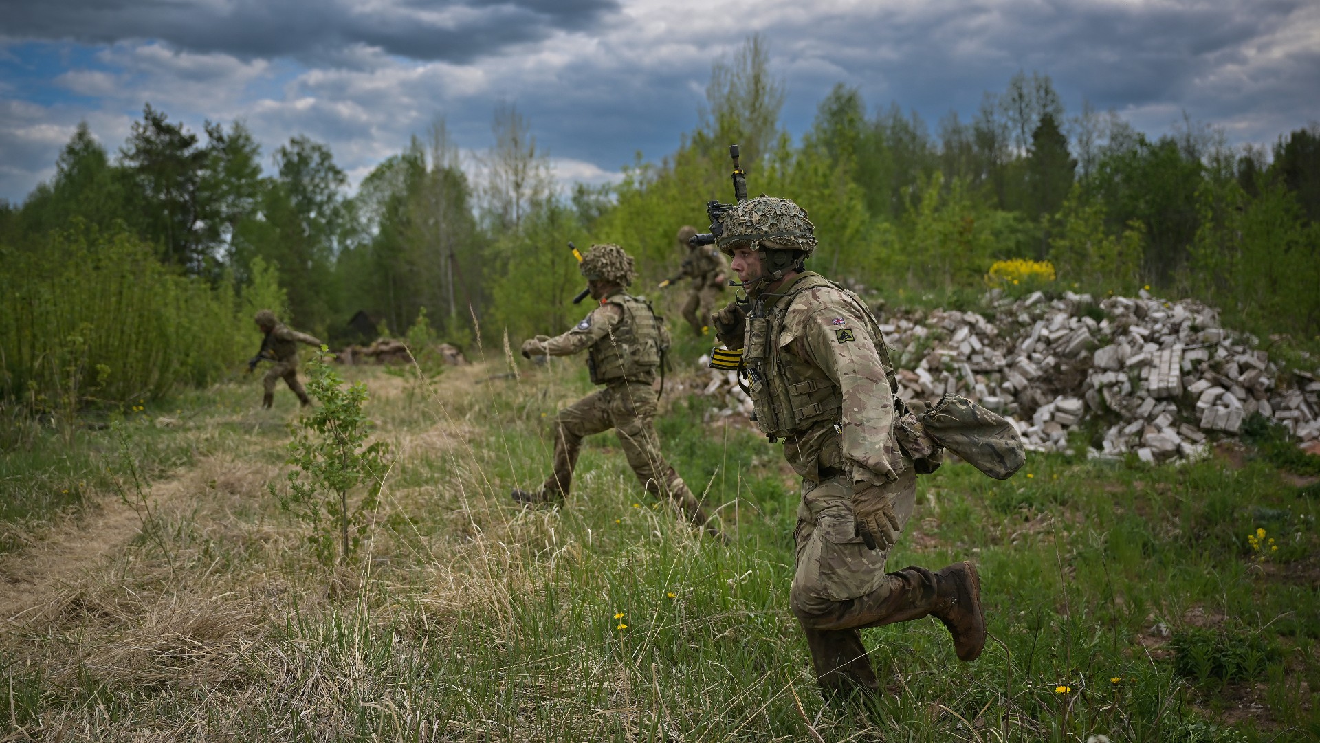 British troops take part in a Nato exercise 