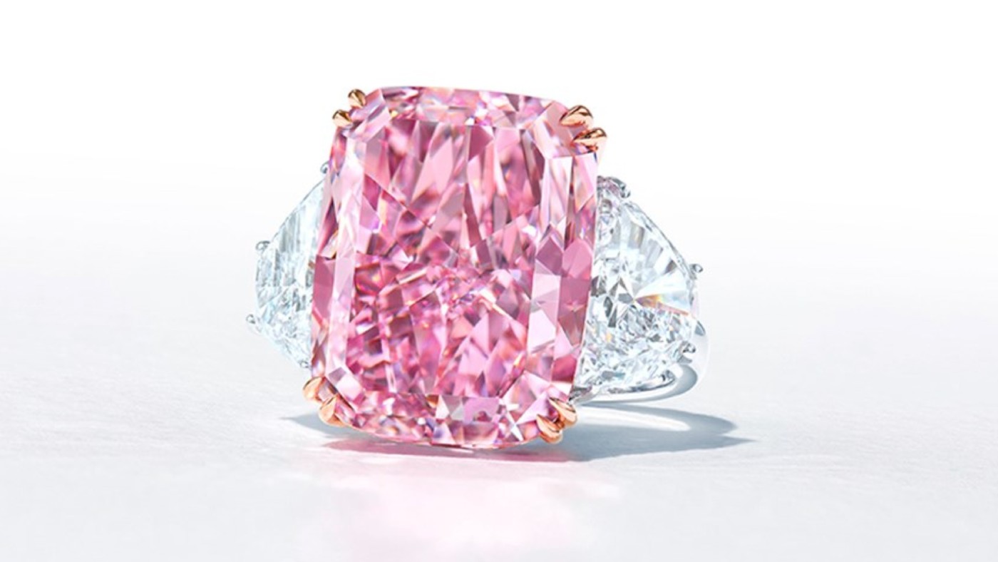Christie’s is hoping to fetch £18.2m-£28m for the Sakura Diamond