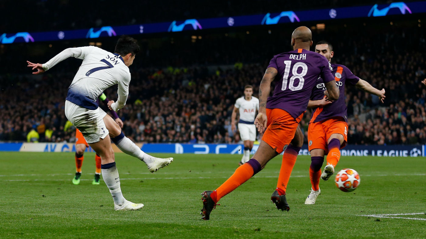 Tottenham striker Son Heung-min scored the winner against Manchester City in the first leg