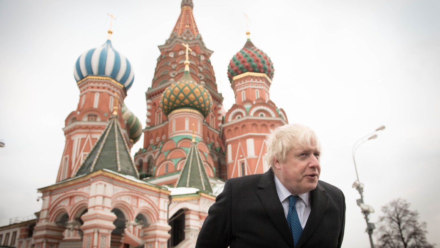Boris Johnson in Moscow