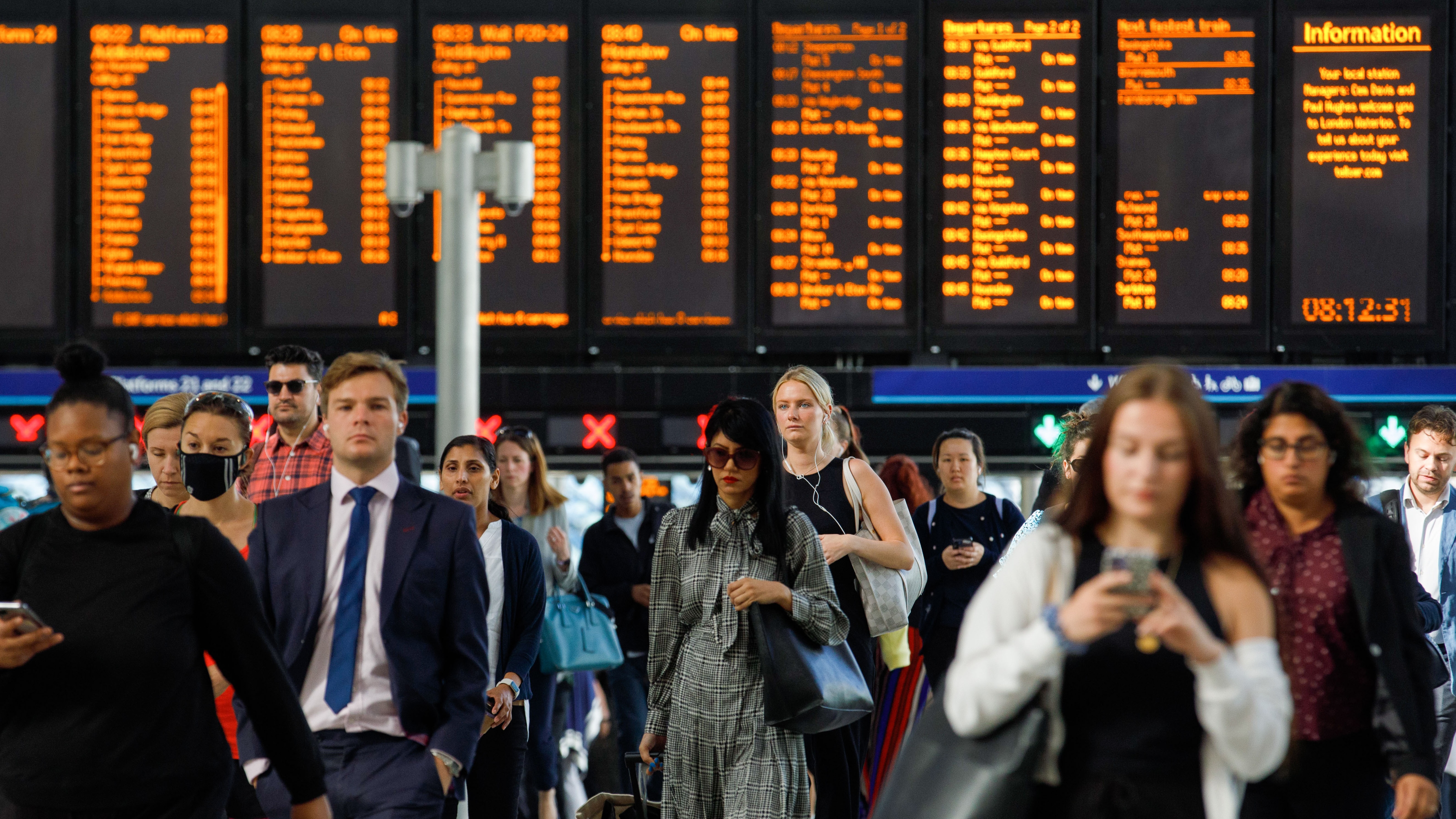 Commuters ahead of rail strike