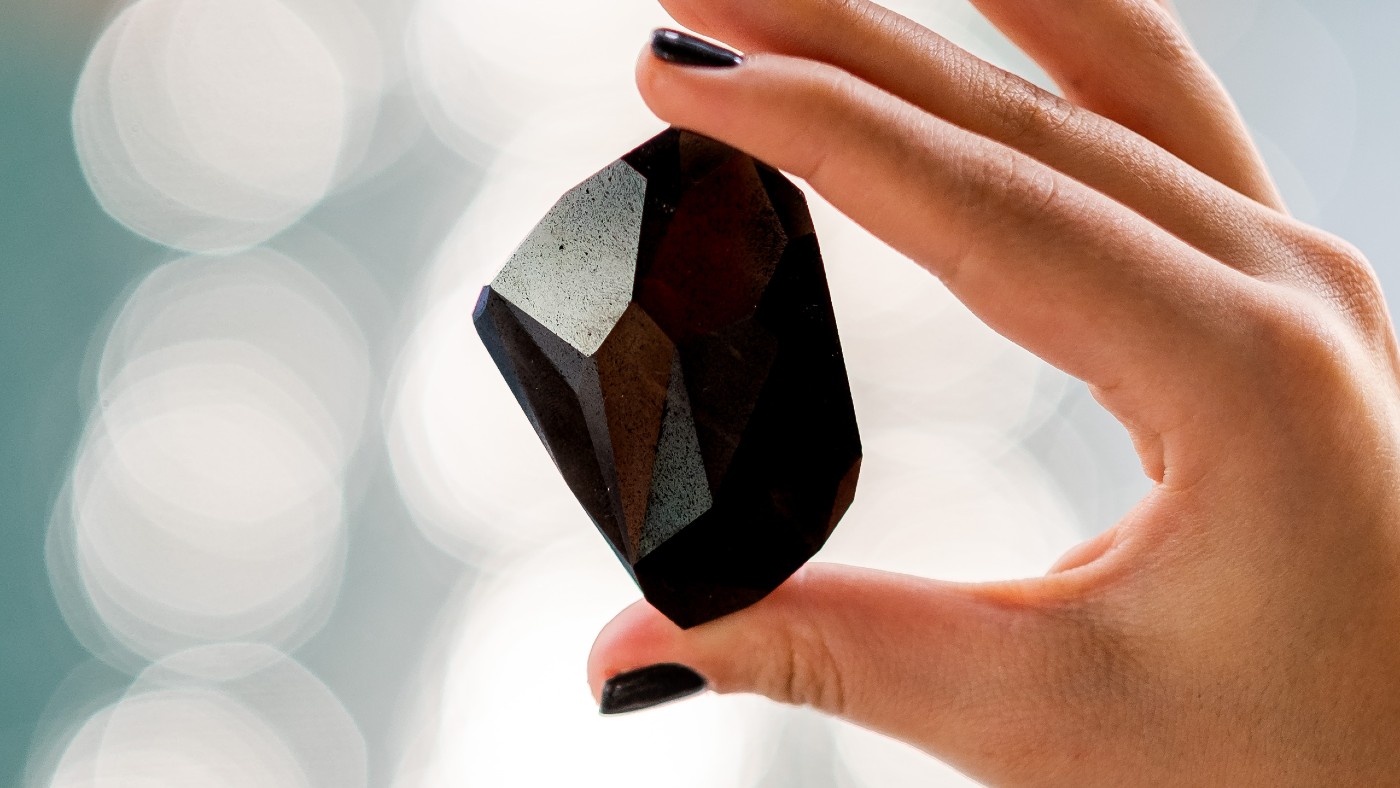‘The Enigma’ 555.55 carat black diamond is being auctioned at Sotheby’s