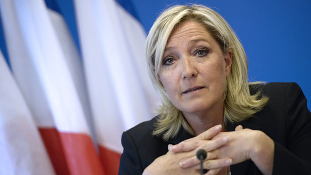 Far-right National Front leader Marine Le Pen