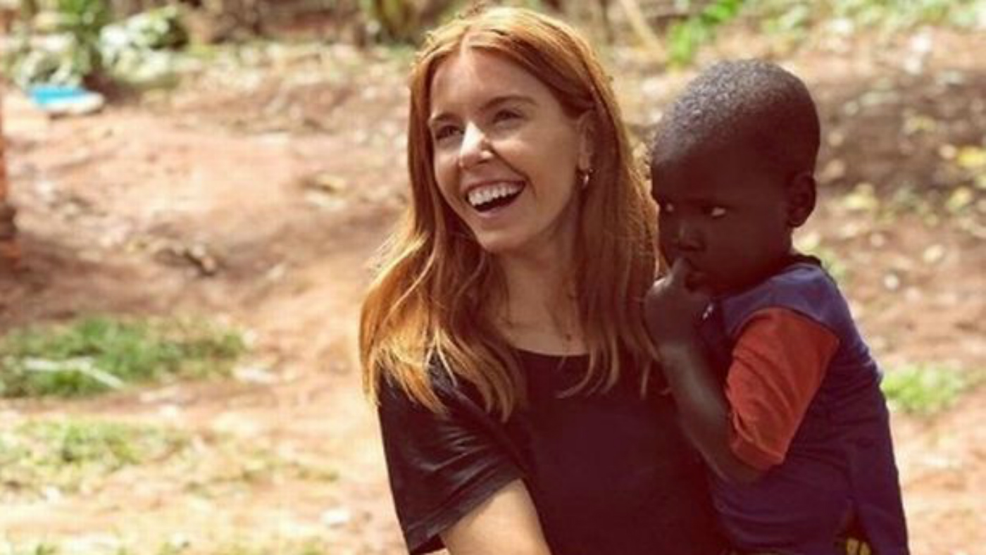 Stacey Dooley was pictured holding a child during a Comic Relief trip to Africa