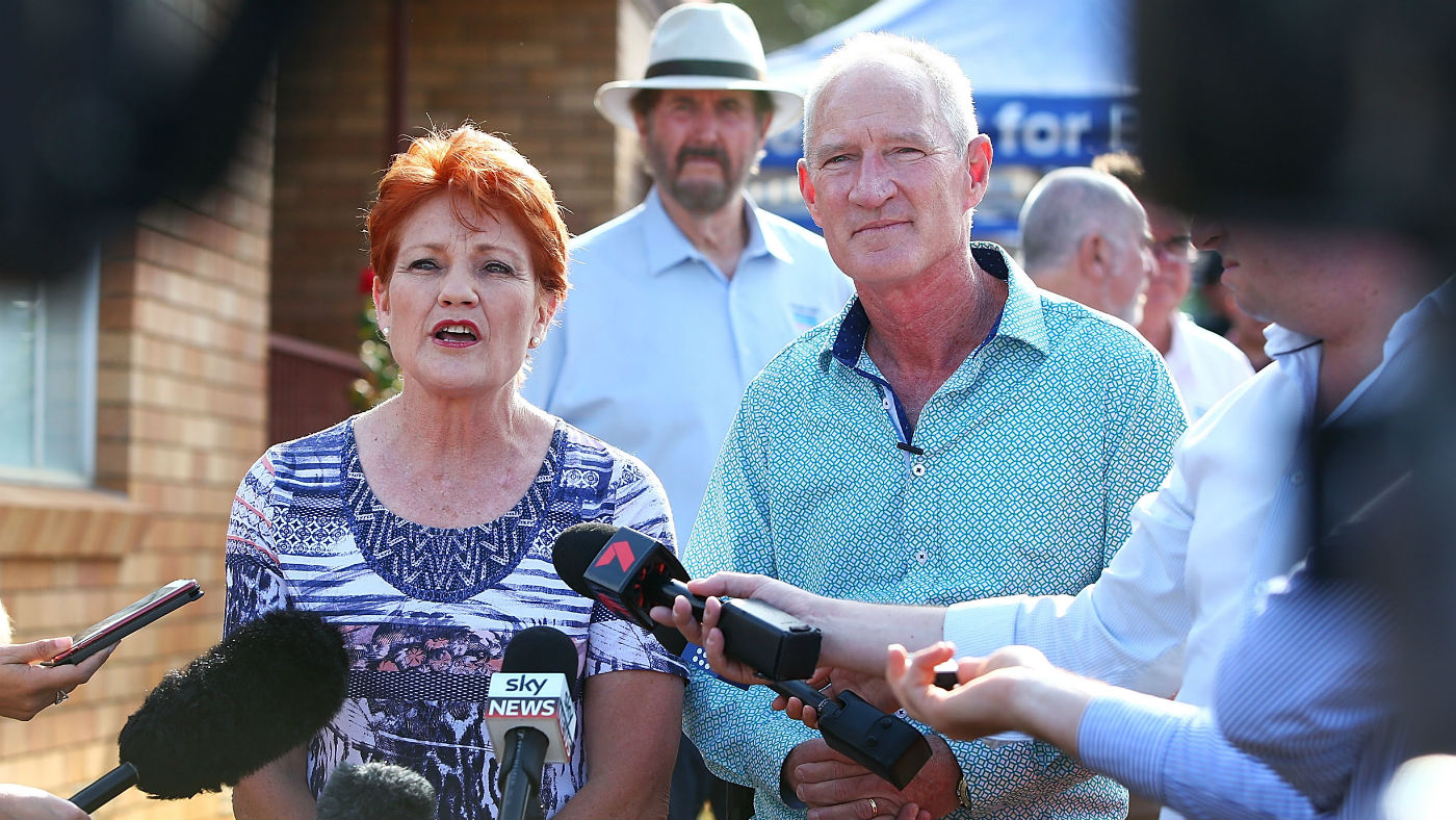Steve Dickson with One Nation leader Pauline Hanson
