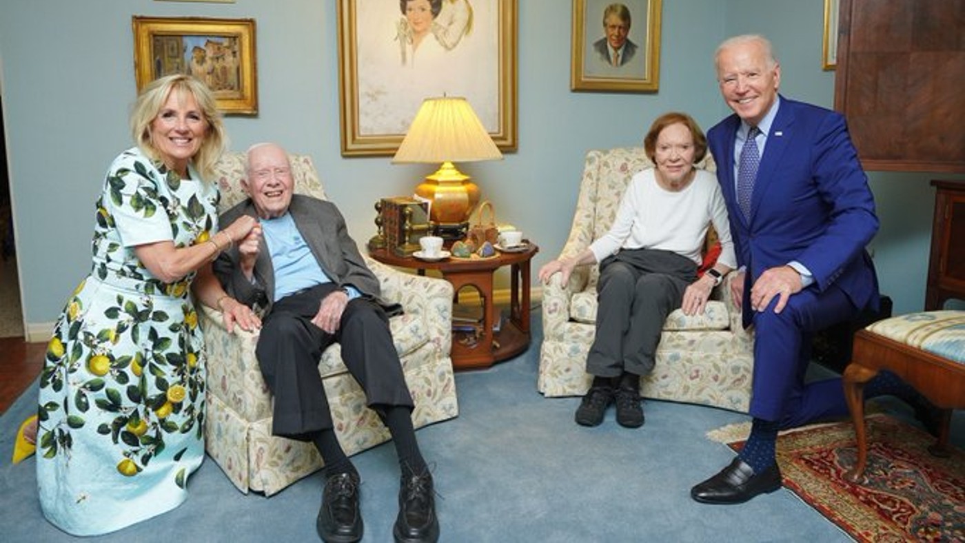 The Bidens with the Carters