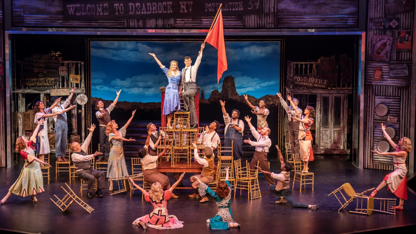 Carly Anderson, Charlie Stemp and company in Crazy for You