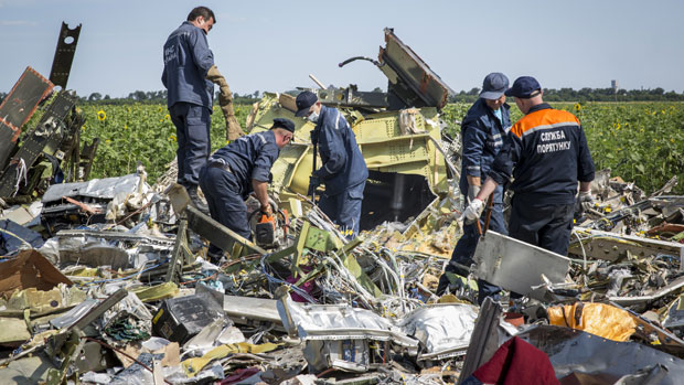 Wreckage from Flight MH17