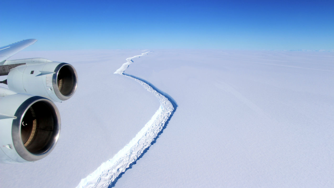 Iceberg break, Antarctica 