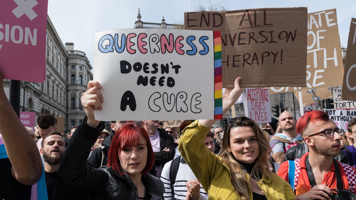 Conversion therapy protest